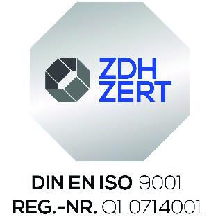 Logo ISO-Zertifizierer ZDH-Zert