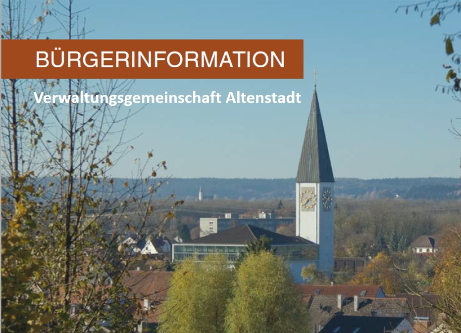 Titelseite der Broschüre Bürgerinformation Altenstadt